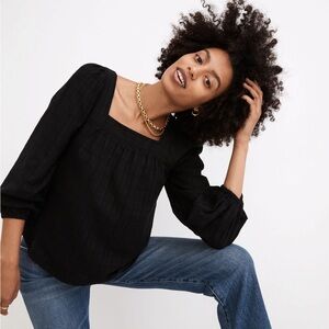 Black Madewell Women's Square Neck Top | Size XXL